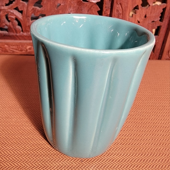 Vintage Vohann of California 3 Piece Teal Ceramic Bathroom set - Picture 9 of 12